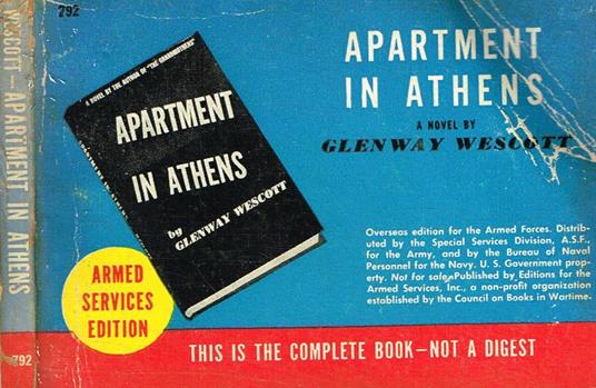 Apartment in Athens - Glenway Wescott - copertina