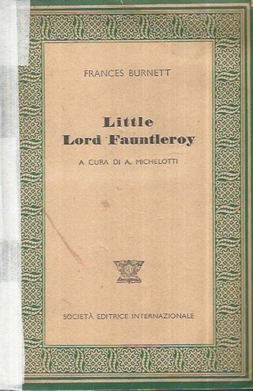 Little Lord Fauntleroy - Frances H. Burnett - copertina