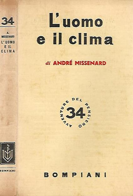 L' uomo e il clima - André Messenard - copertina