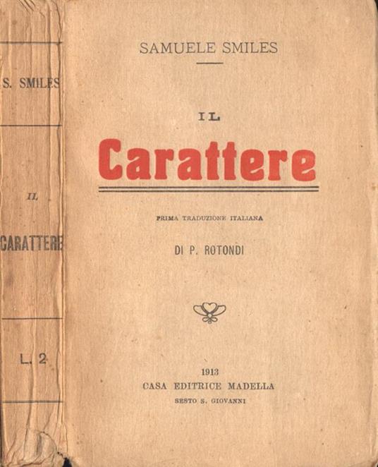 Il carattere - Samuel Smiles - copertina