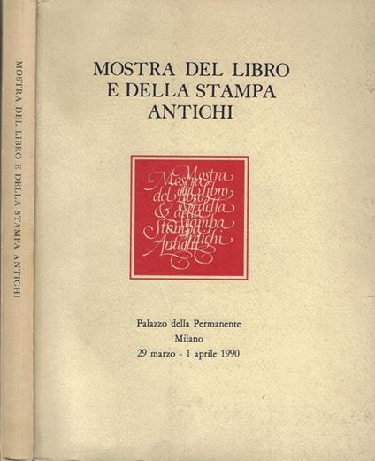 Mostra del libro e della stampa antichi - copertina