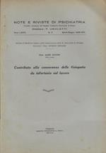 Contributo alla conoscenza delle fisiopatie da infortunio sul lavoro