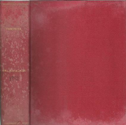 Comunità dal n.15 del 1952 al n.28 del 1954 - copertina