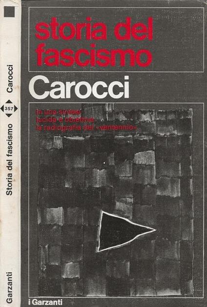 Storia del fascismo - Giampiero Carocci - copertina