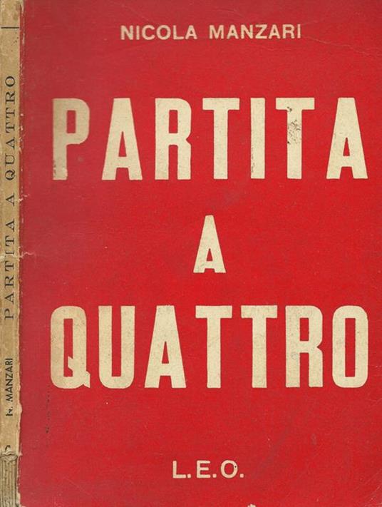 Partita a quattro - Nicola Manzari - copertina