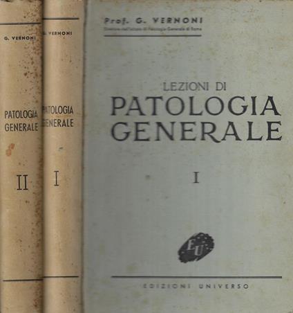 Lezioni di patologia generale - G. Vernoni - copertina