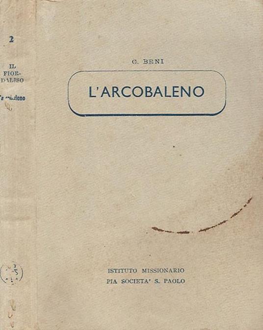 L' arcobaleno - G. Beni - copertina