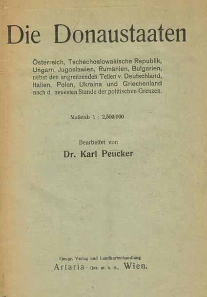 Die donaustaaten - Karl Peucker - copertina