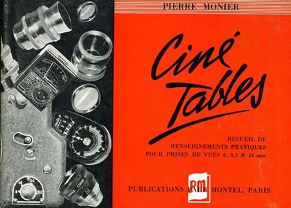 Cine-Tables - Pierre Monier - copertina