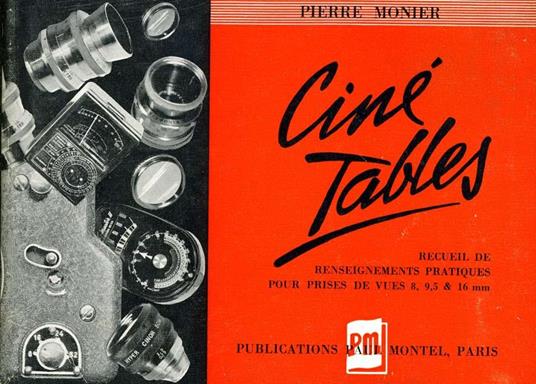 Cine-Tables - Pierre Monier - copertina