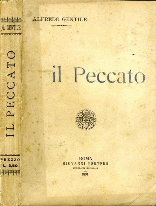 Il Peccato - Alfredo Gentile - copertina