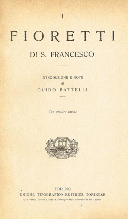 I fioretti - Francesco d'Assisi (san) - copertina