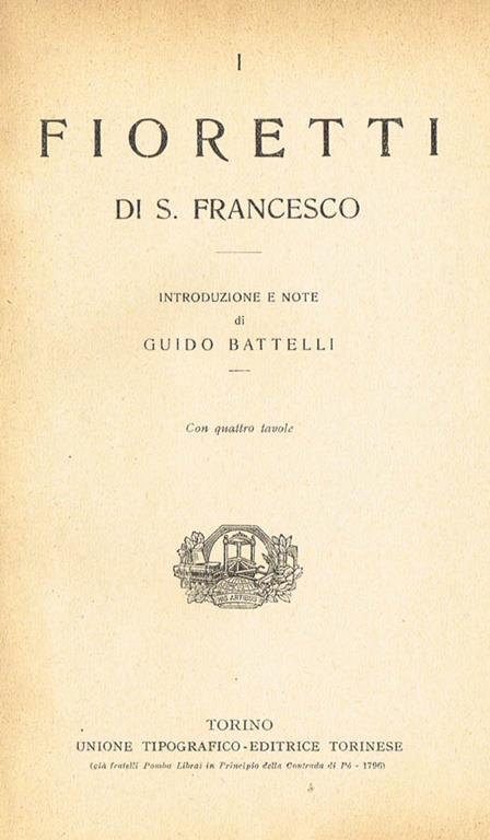 I fioretti - Francesco d'Assisi (san) - copertina