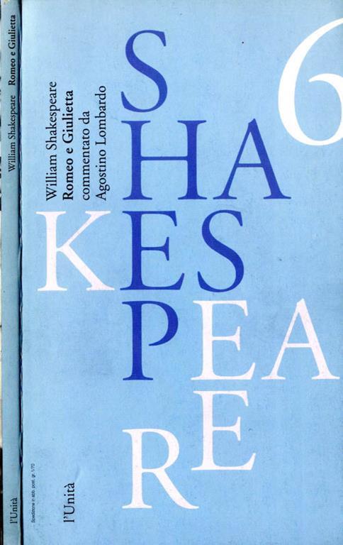 Romeo e Giulietta - William Shakespeare - copertina