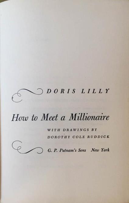 How to meet a millionaire - Doris Lilly - copertina