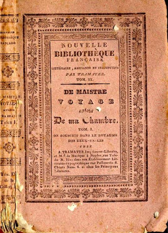 Voyage de ma chambre - Joseph de Maistre - copertina