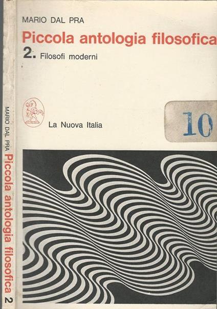 Piccola antologia filosofica. 2. Filosofi Moderni - Mario Dal Pra - copertina