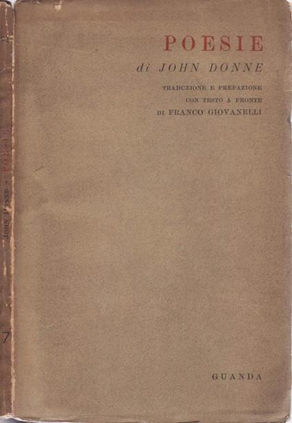 Poesie - John Donne - copertina