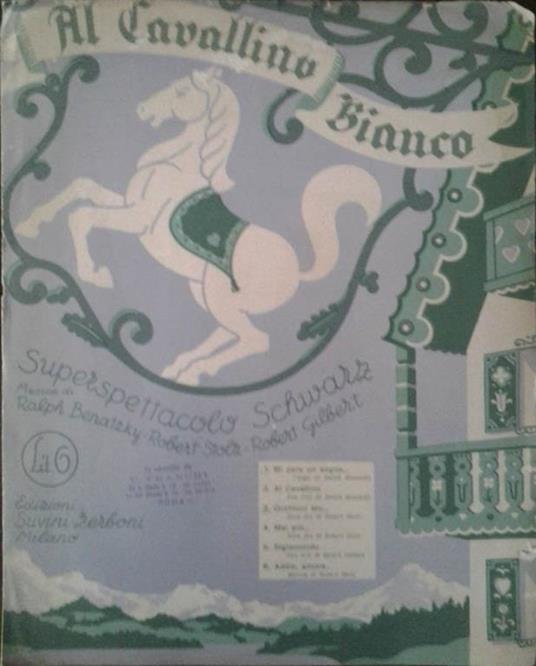 Occhioni blu. Dall'operetta \Il Cavallino Bianco\"" - R. Stolz - copertina