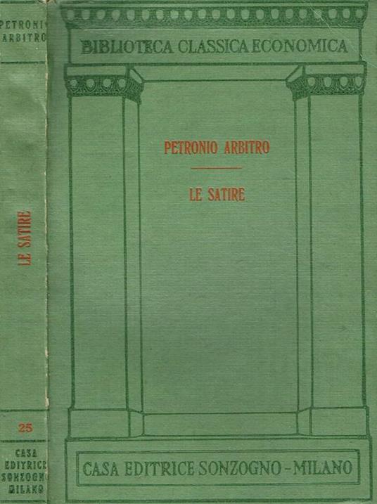Le satire - Arbitro Petronio - copertina