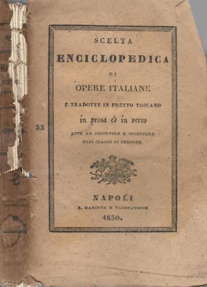 Storia universale vol. VIII. Tradotta dal profess. Gaetano barbieri corretta e corredata di annotazioni - Giovanni De Muller - copertina