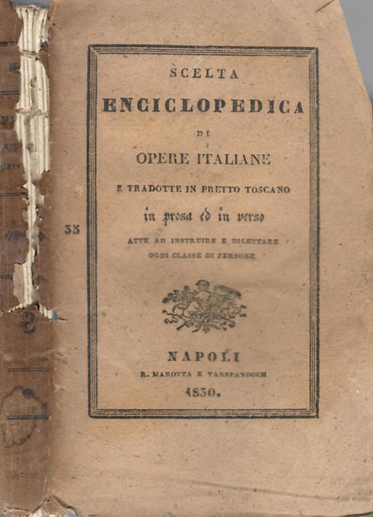Storia universale vol. VIII. Tradotta dal profess. Gaetano barbieri corretta e corredata di annotazioni - Giovanni De Muller - copertina