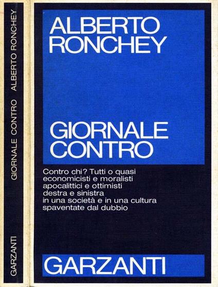Giornale contro - Alberto Ronchey - copertina
