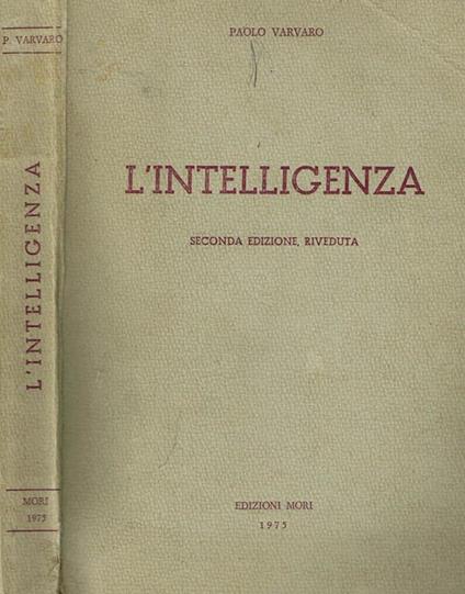L' intelligenza - Paolo Varvaro - copertina