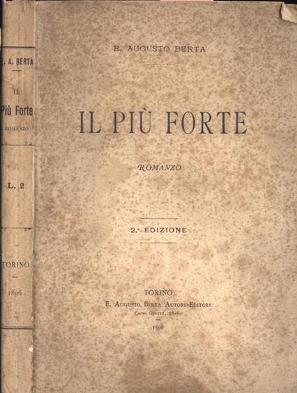 Il più forte - E. Augusto Berta - copertina