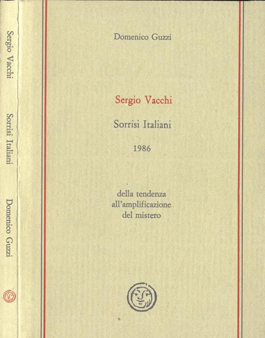 Sergio Vacchi Sorrisi italiani 1986. della tendenza all'amplificazione del mistero - Domenico Guzzi - copertina