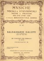 Sei concerti per cembalo ed archi, concerto III