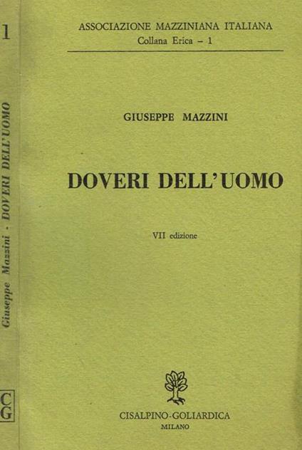 Doveri dell'uomo - Giuseppe Mazzini - copertina