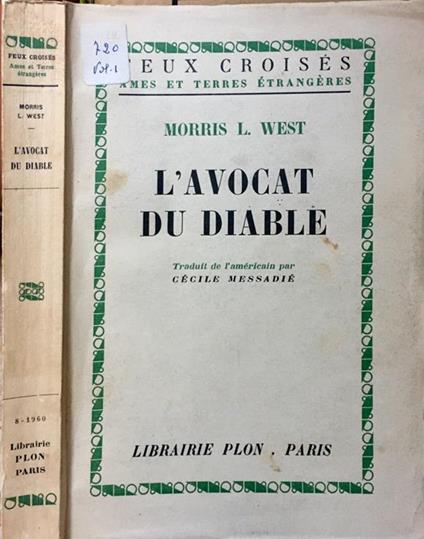 L' avocat du Diable - Morris West - copertina