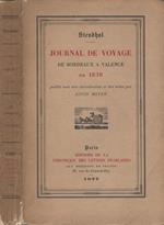 Journal de voyage. De Bordeaux a Valence en 1838