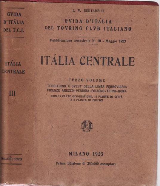 Italia centrale - Luigi V. Bertarelli - copertina