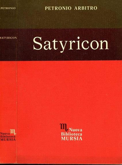 Satyricon - Arbitro Petronio - copertina
