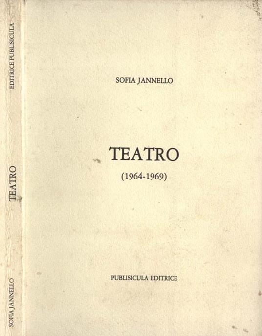 Teatro. (1954-1969) - Sofia Jannello - copertina
