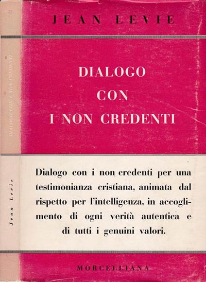 Dialogo con i non credenti - Jean Levie - copertina