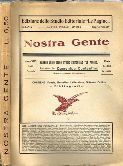 Nostra gente. Numero unico dello studio editoriale le pagine - Domenico Costantino - copertina