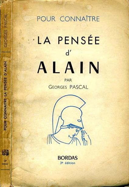 La Pensee d'Alain - George Pascal - copertina