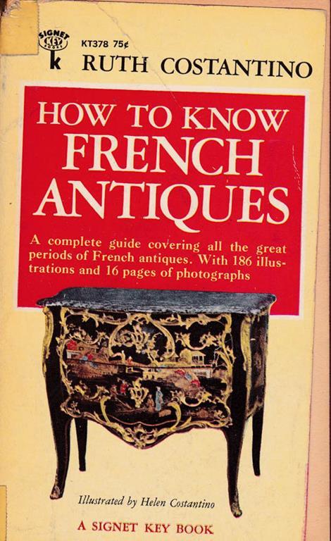 How to know french antiquities - Ruth Costantino - copertina