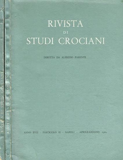 Rivista di Studi Crociani Anno XVII Fasc.II Iv - Alfredo Parente - copertina