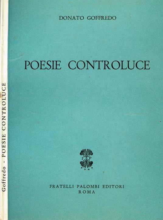 Poesie controluce - Donato Goffredo - copertina
