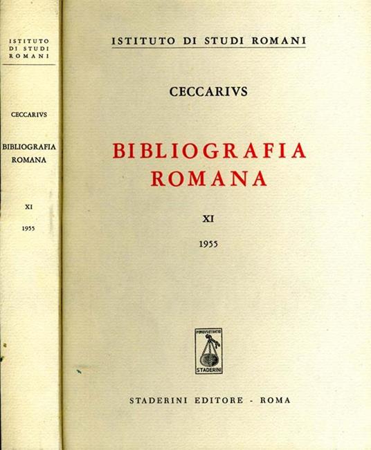 Bibliografia Romana - Ceccarius - copertina