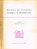 Rivista Di Cultura Classica E Medioevale Anno Ix