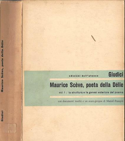 Maurice Scève, bucolico e «Blasonneur» - Enzo Giudici - copertina
