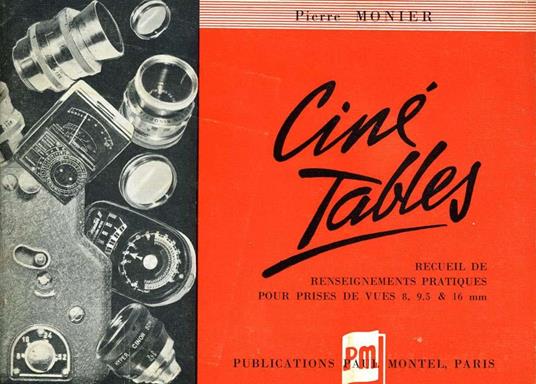 Cine-Tables - Pierre Monier - copertina
