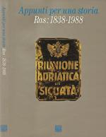 Appunti per una storia Ras-1838-1988