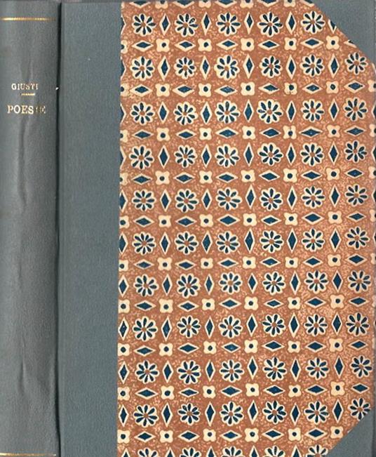 Poesie Complete - Giuseppe Giusti - copertina