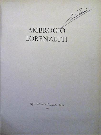 Ambrosius LaurentII. Ambrogio Lorenzetti - Enzo Carli - copertina